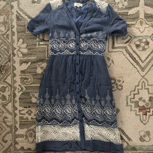 Embroidered Waters Shirtdress Anthropologie